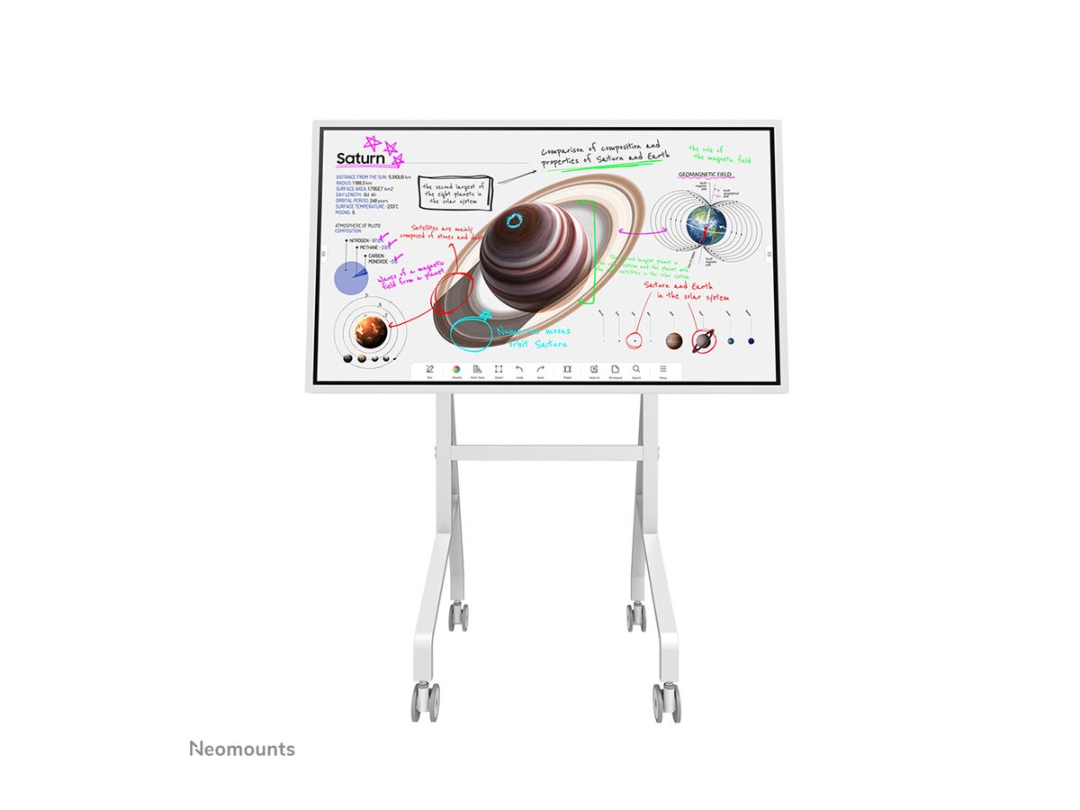 NEOMOUNTS MOVE Go Flip Floor Stand White
