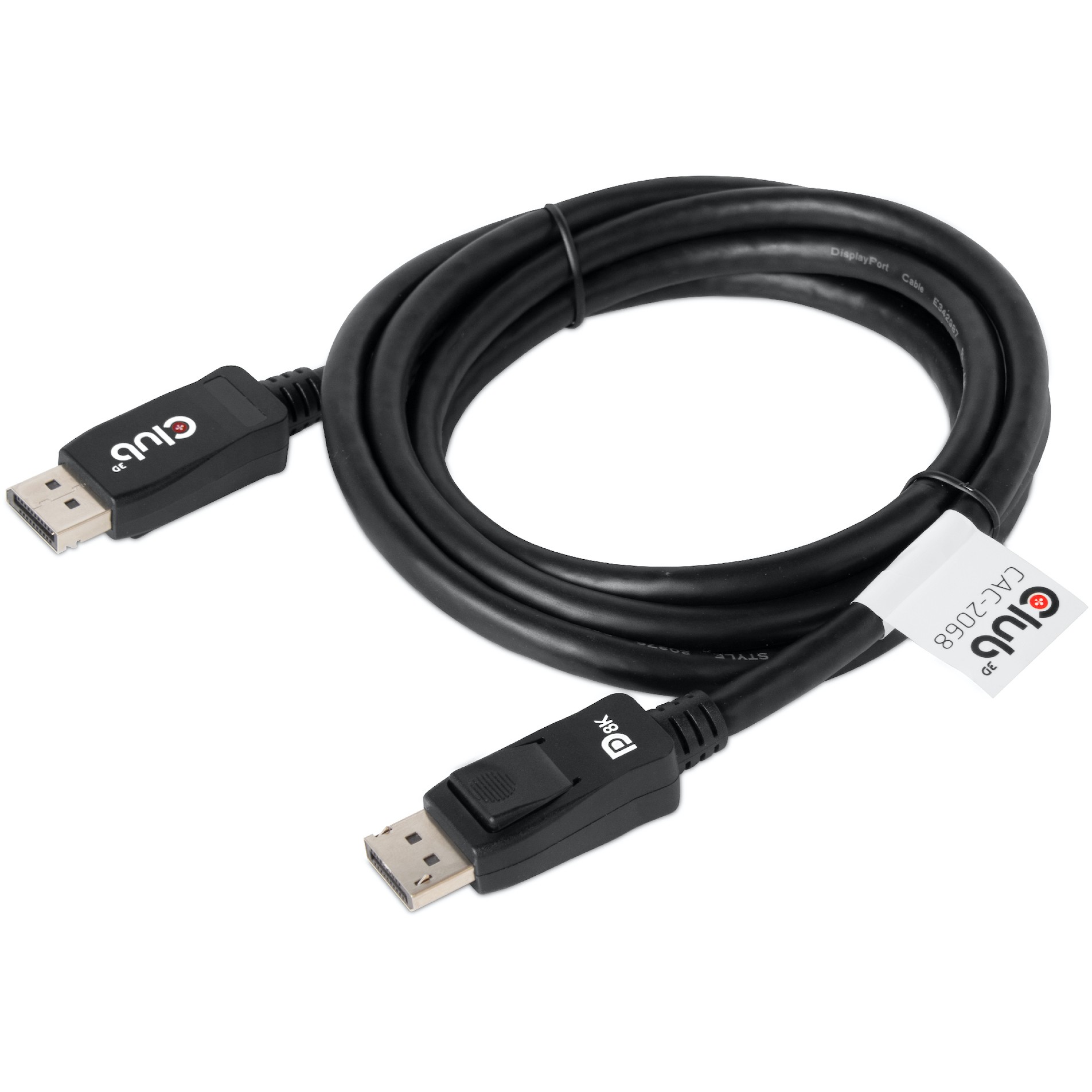 CLUB3D DisplayPort 1.4 HBR3 Kabel Stecker/Stecker 2 Meter 8K60Hz