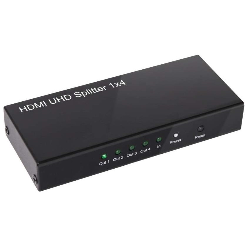 CLUB3D HDMI™ 4K@60Hz UHD Splitter AC Power 4 ports