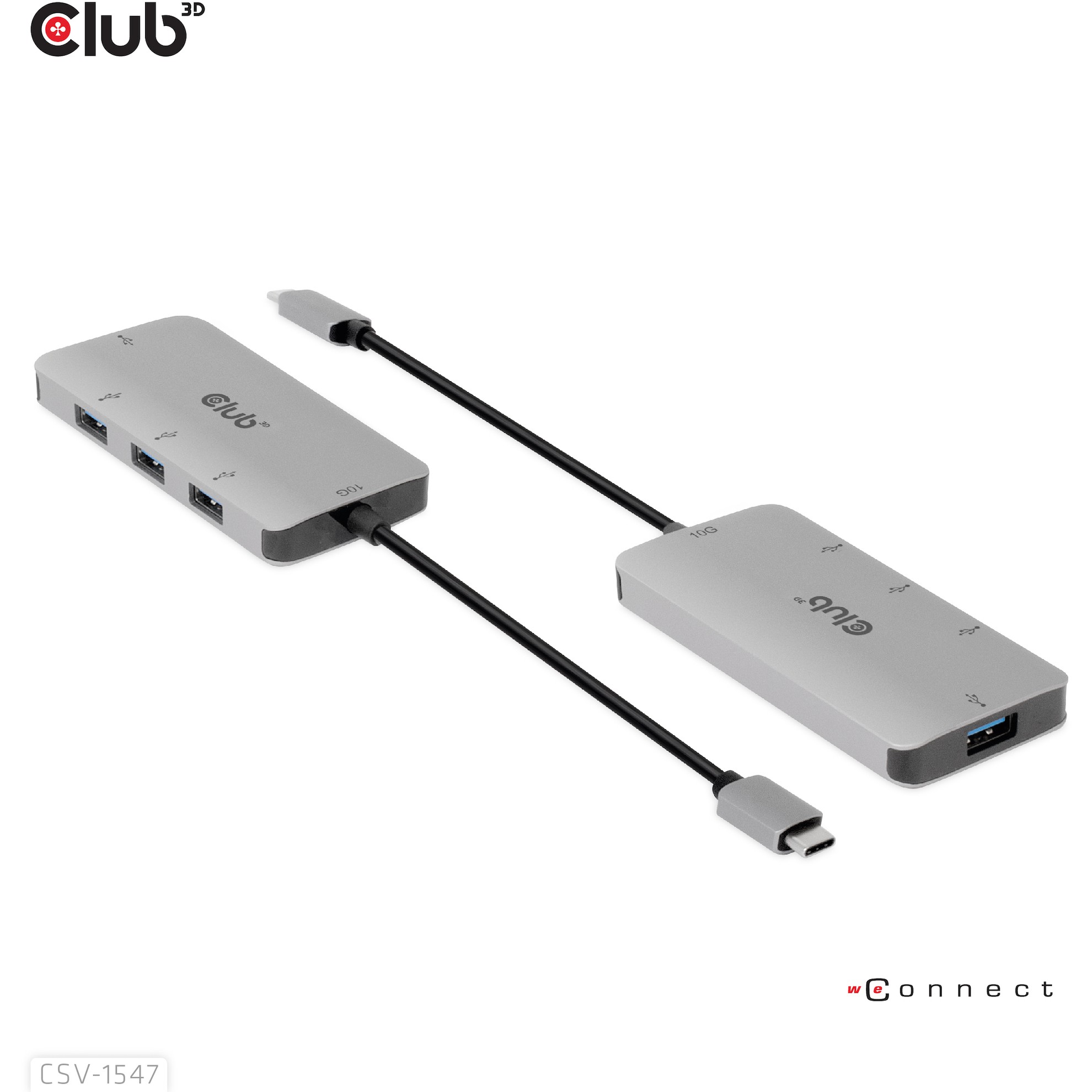 CLUB3D USB Gen2 Type-C to 10Gbps 4x USB Type-A Hub