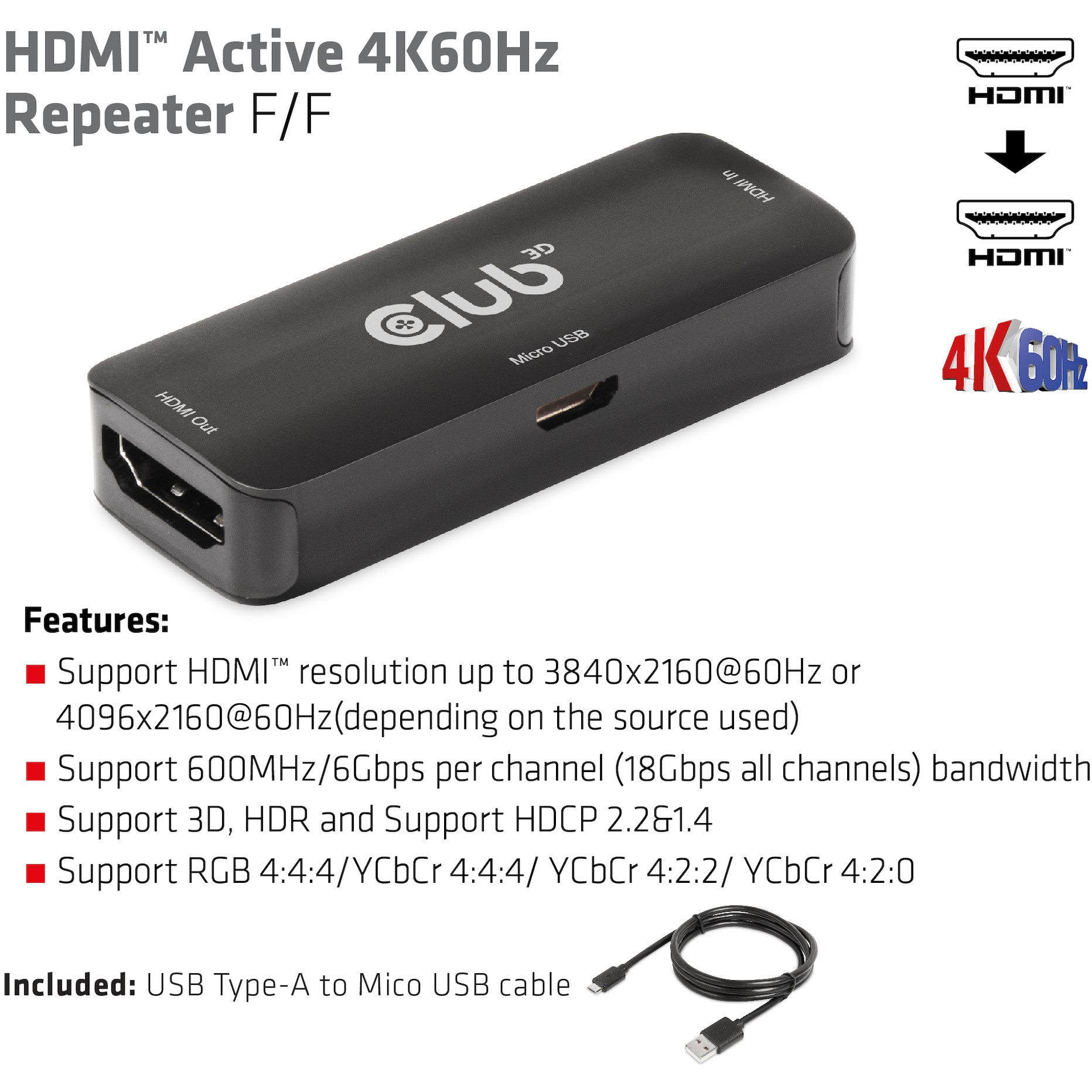 CLUB3D CAC-1307 HDMI-Kabel