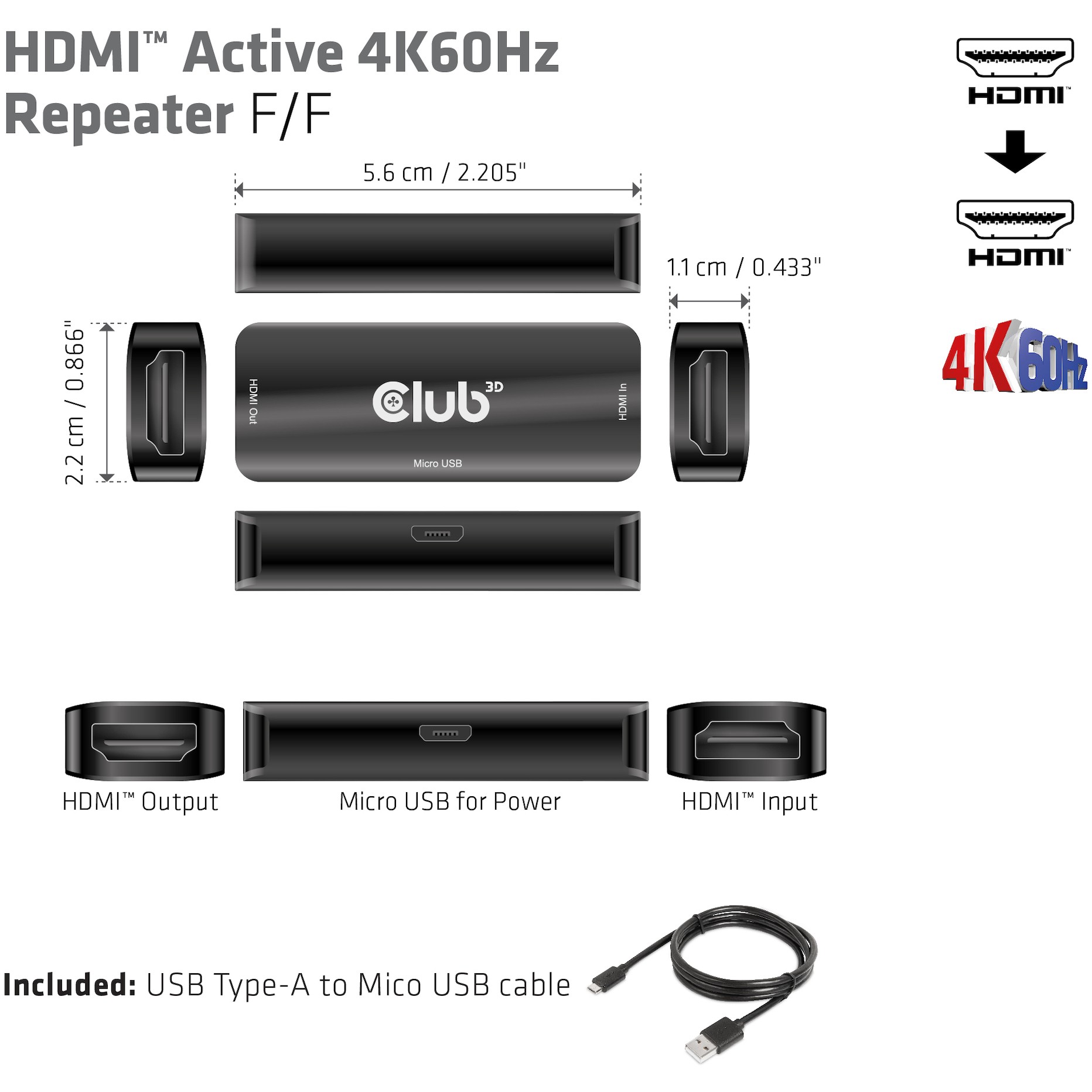 CLUB3D CAC-1307 HDMI-Kabel