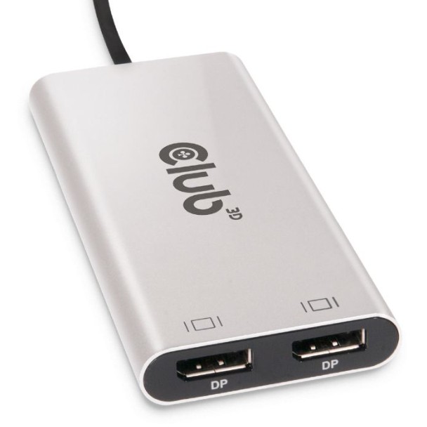 CLUB3D CSV-1586 Schnittstellen-Hub Thunderbolt 3 40000 Mbit/s Silber