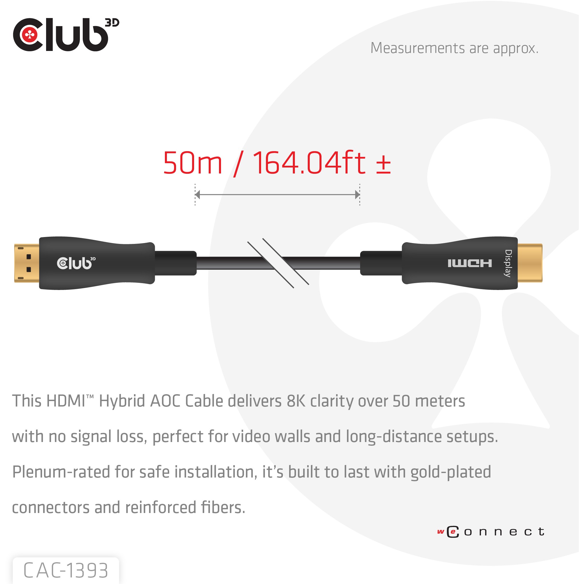 CLUB3D CAC-1393 HDMI cable