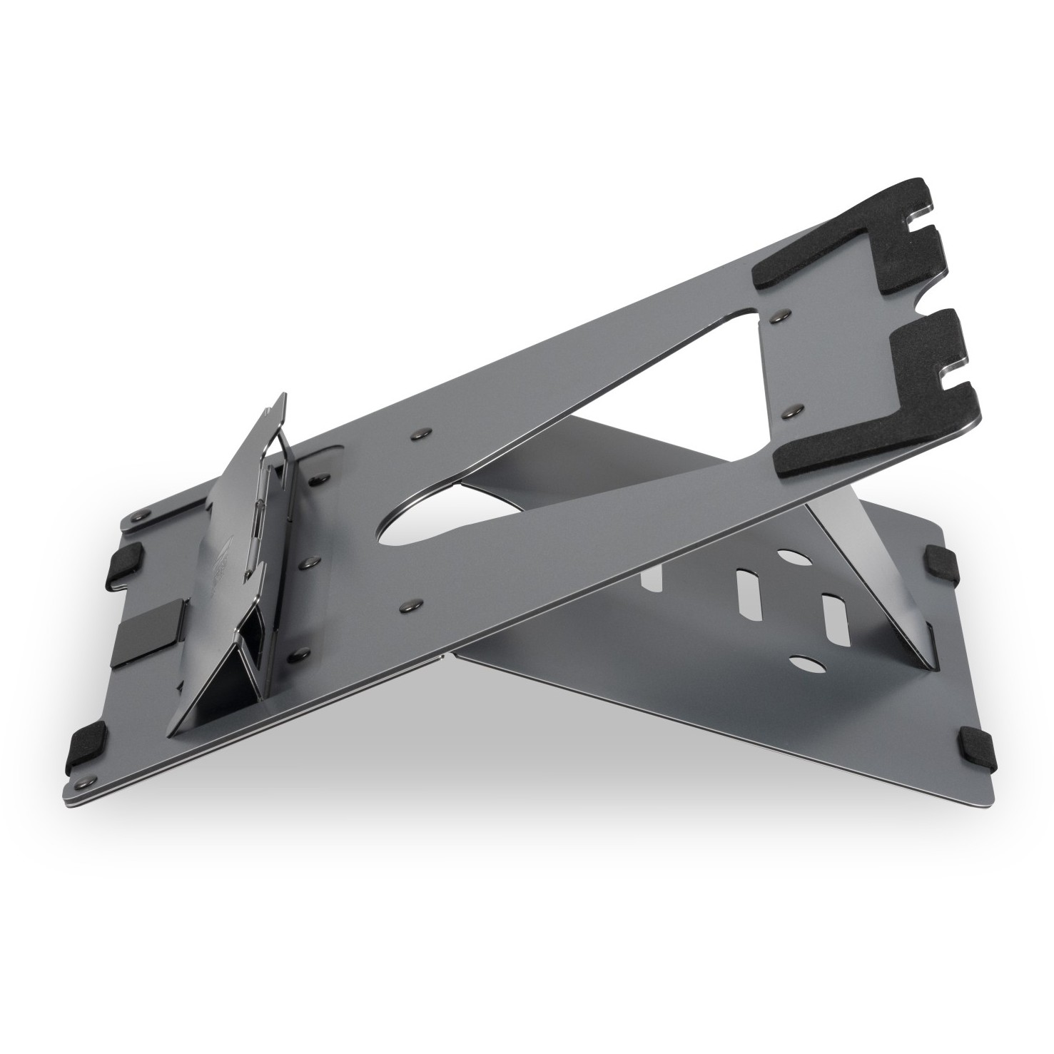 BakkerElkhuizen Ergo-Q 160 Laptop-Ständer Schwarz, Dunkles Grau 43,2 cm (17)