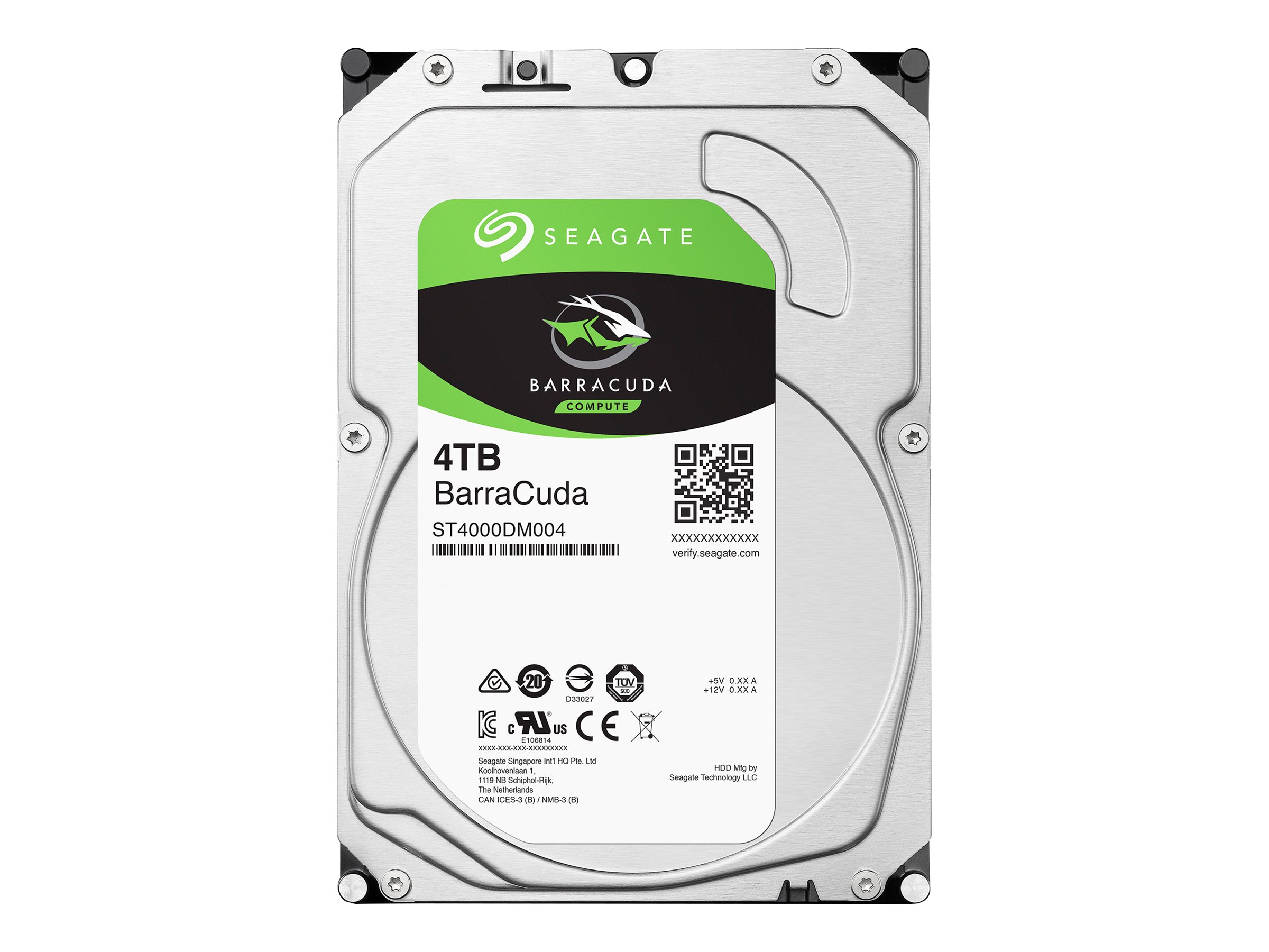 Seagate 8.9cm (3.5)   4TB SATA3 BarraCuda 5400 256MB intern