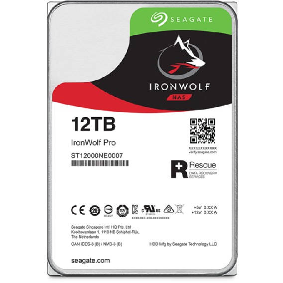 Seagate IronWolf Pro ST12000NT001 internal hard drive