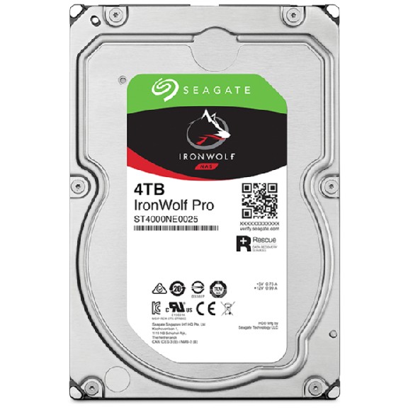 4TB Seagate IronWolf Pro ST4000NT001 7200RPM 256MB*Bring-In-Warranty*