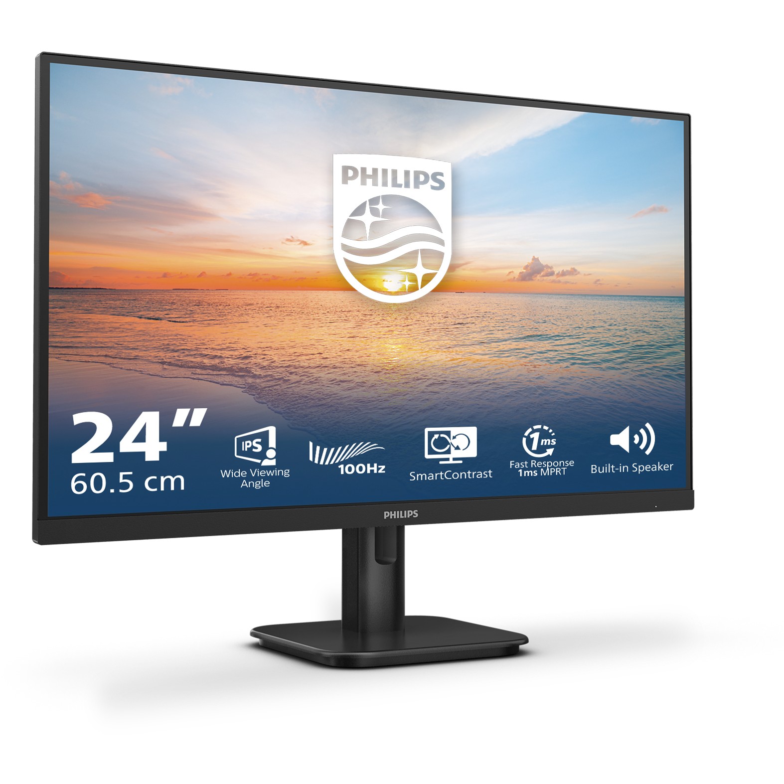 Philips 60,5cm (23,8) 24E1N1200A 16:09 VGA+HDMI IPS black