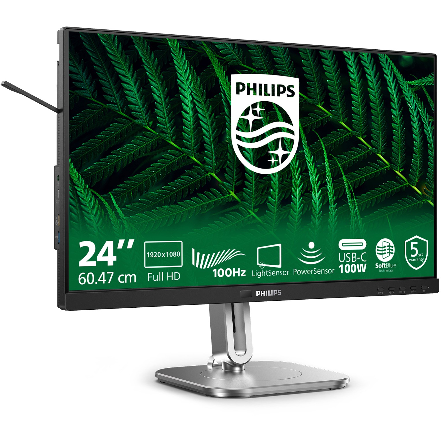 Philips 60,5cm (23,8) 24B2G5301 16:09 HDMI+DP+USB-C darkgre