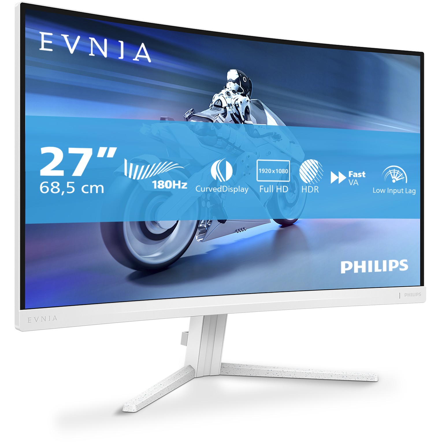 Philips 68,5cm (27,0) 27M2C5201L 16:09 2xHDMI+DP Curved wh.