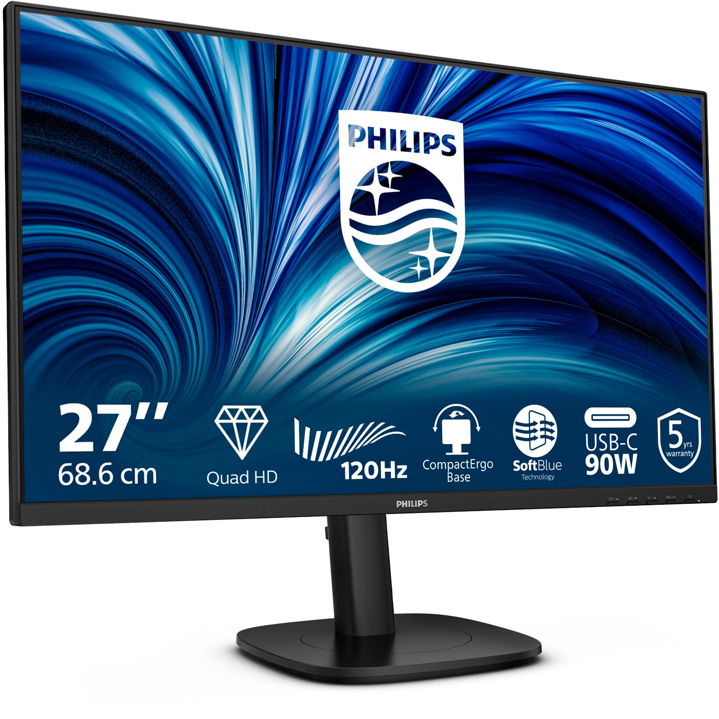 Philips 68,5cm (27,0) 27B2U3601 16:09 HDMI+DP+USB-C IPS Li.