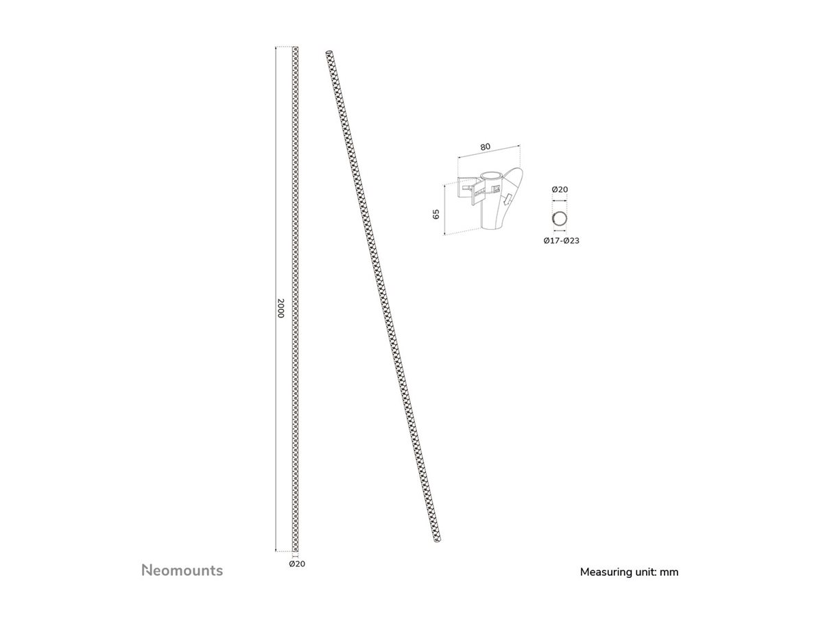 NEOMOUNTS Spiral Cable Wrap 20mm