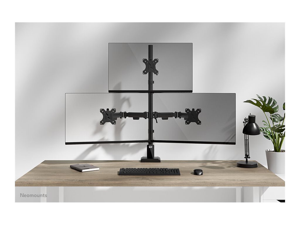 NEOMOUNTS NERO Triple monitor arm 25,4cm
