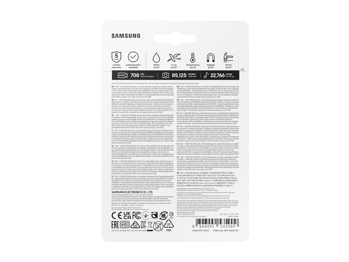 SAMSUNG USB Type-C 256GB USB 3.1 Flash