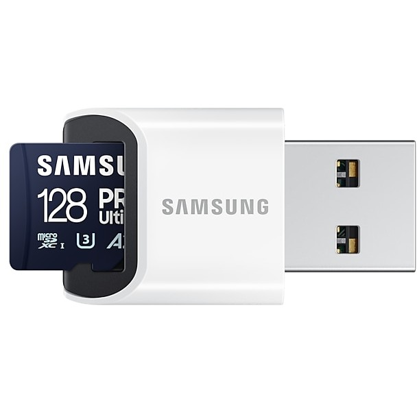 SD MicroSD Card 128GB Samsung SDXC PRO Ulti.(Class10) Read retail