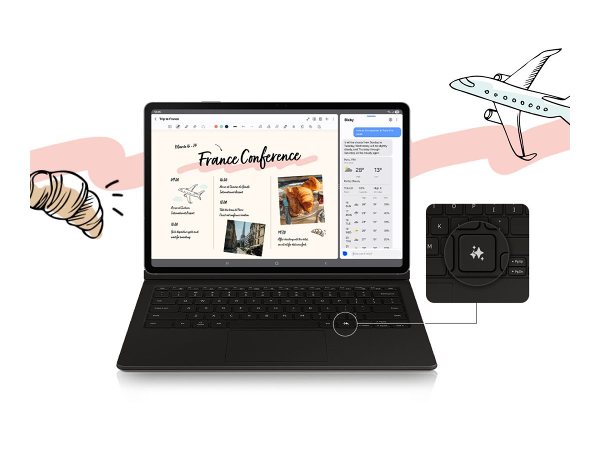 SAMSUNG Tab S10 FE+ 5G 33,28cm 128GB Gra