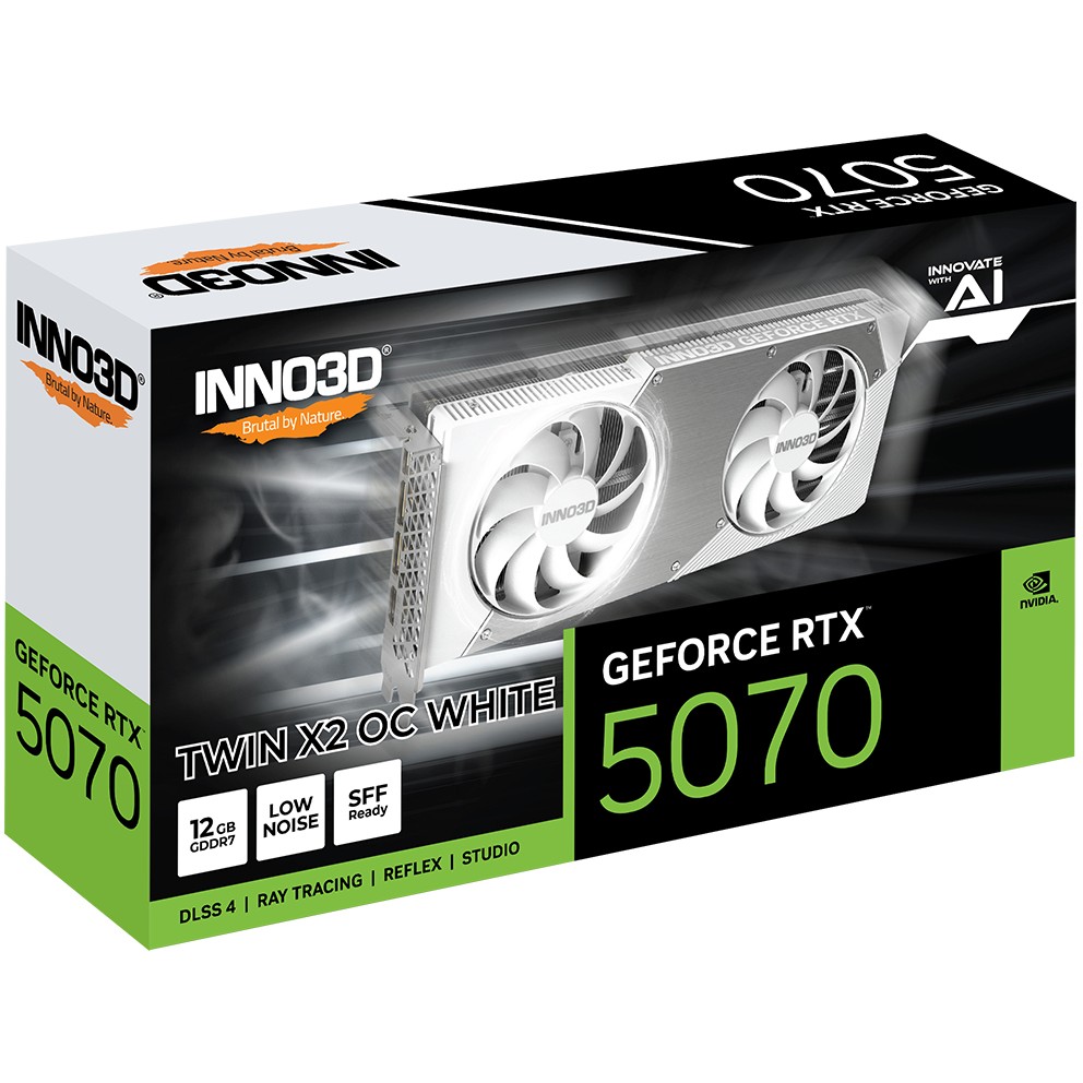 Inno3D RTX5070 TWIN X2 OC WHITE   12GB GDDR7 HDMI 3xDP