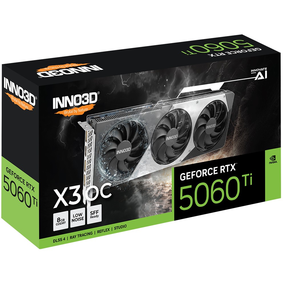 Inno3D RTX5060 TI X3 OC            8GB GDDR7 HDMI 3xD