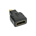 InLine HDMI Adapter, HDMI A Buchse auf Micro HDMI D Stecker, 4K/60Hz kompatibel, vergoldete Kontakte - Nr. 17690D