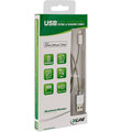 InLine Lightning USB Kabel, für iPad, iPhone, iPod, silber/Alu, 2m