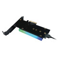 LC-Power LC-PCI-M2-NVME-ARGB PCI-Controller fr eine M.2-NVMe-SSD - Nr. LC-PCI-M2-NVME-ARGB
