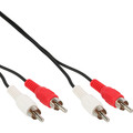 InLine Cinch Kabel, 2x Cinch, Stecker / Stecker, 1m - Nr. 89933C