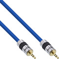 InLine Klinken-Kabel PREMIUM, 3,5mm Stecker / Stecker, 0,5m - Nr. 99954P