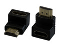 HDMI Adapter Typ A, Stecker/Buchse 90° gewinkelt - Nr. 