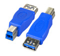 USB3.0-Adapter, Buchse A - Stecker B, blau - Nr. 