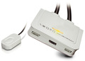 2-Port DisplayPort USB Cable KVM Switch, w/Audio, Mic and Hub - Nr. 