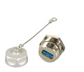 USB3.0 IP67 Durchfhrungskupplung,Type A -- Buchse / Type A Buchse - Nr. IP67DFKUSBFL