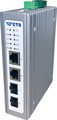 Hutschienen PoE Media Konverter,2 x -- 100/1000 SFP, 2x 100/1000T RJ45 mit PoE+ - Nr. IPC-3014-POE++