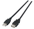 USB2.0 Verlngerungskabel A-A, St.-Bu., 0,5m, schwarz, LSZH - Nr. 