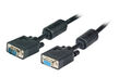 SVGA/HDTV Verlngerungskabel, 2x HD-DSub 15, St.-Bu., 1,8m, schwarz - Nr. 