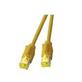 Patchkabel RJ45, S/FTP, Cat.6A, TM31, Dtwyler 7702, 0,5m, gelb - Nr. 