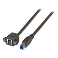 USB3.0 Verlngerungskabel B-B,St.-Einbaubuchse 0,5m schwarz, Classic - Nr. 