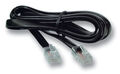 Modularkabel RJ12 (6/6) - RJ45 (8/8), schwarz, 3 m - Nr. 
