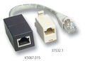 ISDN Adapter RJ45 Stecker / Buchse, terminiert, 0,15 m - Nr. 
