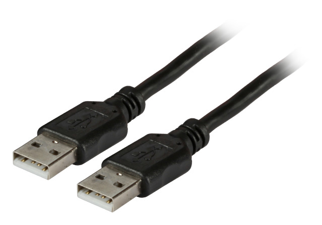 USB2.0 Anschlusskabel A-A, St.-St., 3,0m, schwarz, Classic - Nr. 