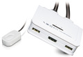 2-Port KVM HDMI-USB-Audio mit -- Kabelsätzen 2x 0,9m