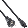 40er Bulk-Pack InLine Netzkabel fr Notebook, 3pol Kupplung, schwarz, 1,8m
