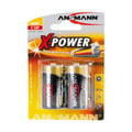ANSMANN 5015623 Alkaline Batterie Baby C, X-Power, 7500mAh, 2er-Pack - 01050B