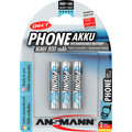 ANSMANN 5030142 NiMH-Akku Micro AAA, Phone DECT, 800mAh, 3er-Pack - 01069E