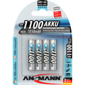 ANSMANN 5035232 NiMH-Akku Micro AAA, 1100mAh, 4er-Pack