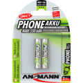 ANSMANN 5035523 NiMH-Akku Micro AAA, Phone DECT, HR03 1.2V, 2er-Pack - 01068J