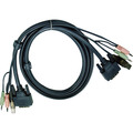 ATEN 2L-7D03UI, KVM Kabelsatz, DVI-I Single Link, USB, Audio, Länge 3m