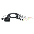 ATEN CS22H KVM-Switch 2-fach, HDMI 4K, USB, Audio, integrierte Kabel - 62652A