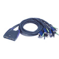 ATEN CS64US KVM-Switch 4-fach, USB, mit Audio - 60654F