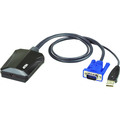 ATEN CV211 Konsolenadapter für Laptop, USB, VGA, schwarz - 17193B
